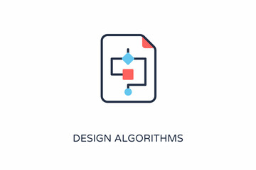 Design Algorithms icon in vector. Logotype