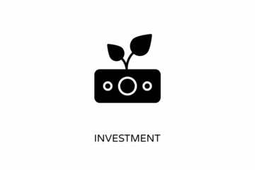 Investment icon in vector. Logotype