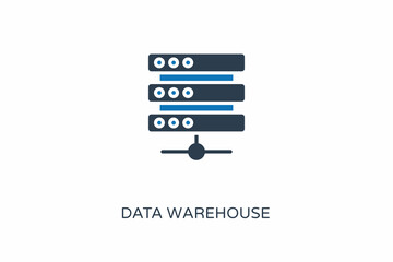 Data Warehouse icon in vector. Logotype