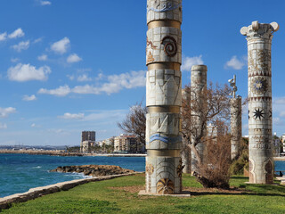 Vega Baja del Segura - Torrevieja - Paseo Punta Margalla en Playa del Cura parque las columnas