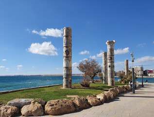 Vega Baja del Segura - Torrevieja - Paseo Punta Margalla en Playa del Cura parque las columnas