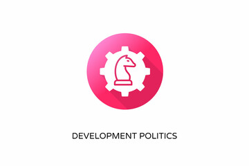 Development Politics icon in vector. Logotype