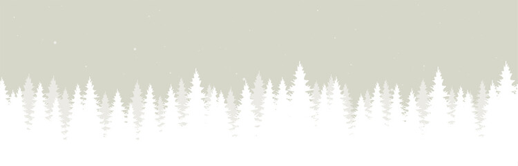 christmas landscape background with snowy firs