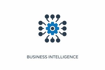 Business Intelligence icon in vector. Logotype