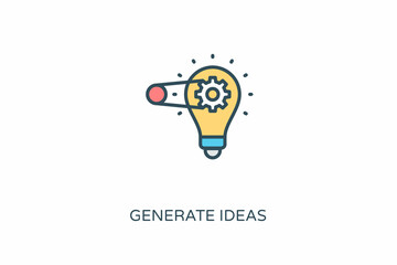 Generate Ideas icon in vector. Logotype