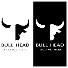 bull head horn icon template © Mujiyono
