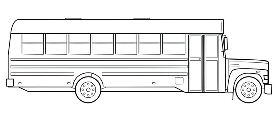 School bus vector stock illustration