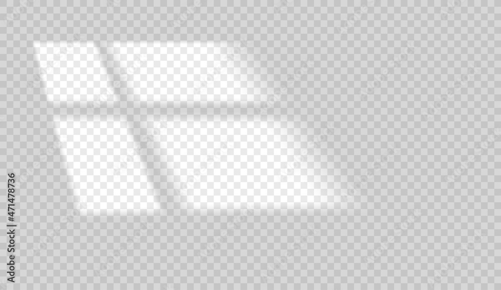 Poster window shadow effect. light of the window with blinds