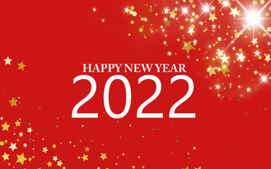 Happy new year lettering blurred background