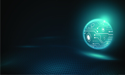 Technology digital wave background concept. Beautiful motion waving dots texture with glowing defocused particles. technology background.