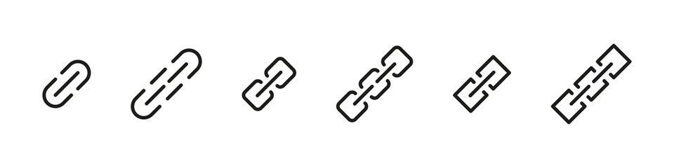 Blockchain icon. Block chain sign vector set. Link data logo symbol. Blockchain modern line icon.