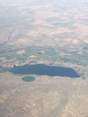 view of lake from the sky