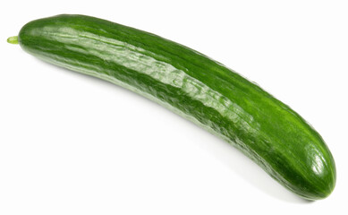 Fresh Cucumber isolated on white Background