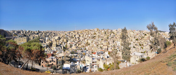 Panorama stolicy Jordanii - Ammanu