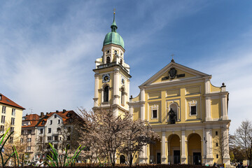 Fototapeta na wymiar St. Joseph is a Roman Catholic church located in Maxvorstadt, Munich, Germany.