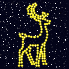 Naklejka premium illustration of a reindeer