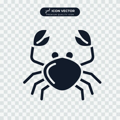 crab icon symbol template for graphic and web design collection logo vector illustration