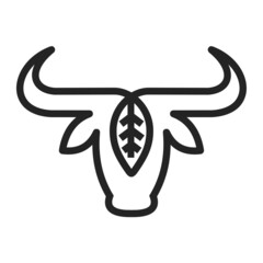 buffalo logo with leaves