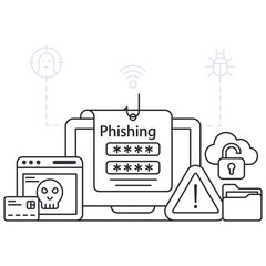 A trendy vector design of password phishing