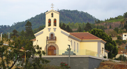 Fototapeta na wymiar Iglesia de San Mauro, Puntagorda, La Palma