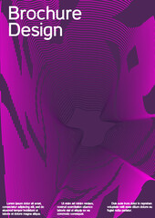 Modern design template. Creative background from abstract lines to create a fashionable abstract cover
