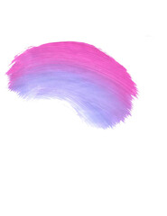 Brush Strokes on White Background for Graphic Elements, Digital Painting and Design