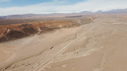Vista de Dron al Desierto de Atacama
