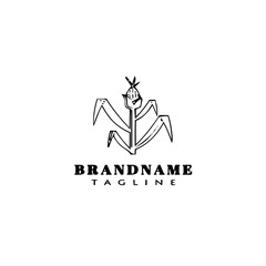 corn logo simple icon design template black isolated vector illustration