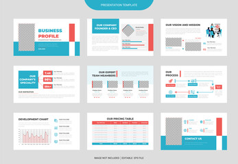 Business Profile Presentation, Annual report PowerPoint Template