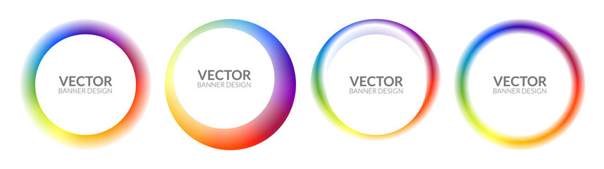 Abstract circle color spiral background rainbow wave. Vector energy circle round pattern