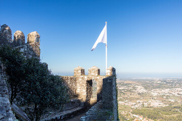 Castle of the Moors or Castelo dos Mouros a hilltop medieval castle located in Portugal