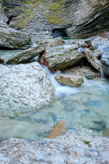Grotta Azzurra and the Rui stream, Mel, Val Belluna, Italy
