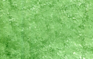 Abstract Bright Light Green Emerald Horizontal Grunge Background Textured Art Background. Hand drawing in oil, acrylic.