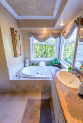 Fototapeta premium Fragment of a luxury bathroom