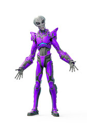 mega alien is standing and talking