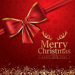 Fototapeta na wymiar merry Christmas simple greetings vector illustration design
