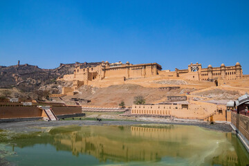 Amer Fort Jaipur during a sunny day