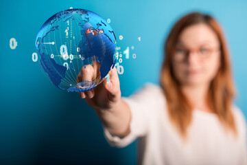 Structure of world economy, communication network global