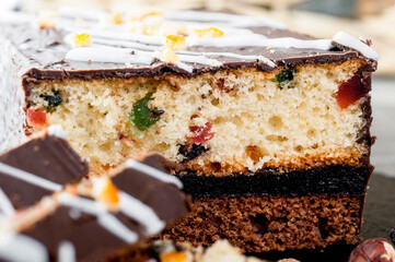 keks, ciastka, czekolada, jedzenie, deser, słodki, przepyszny, przekąska, pieczone, smaczny, ciasta, cukier, domowe, piekarnia, lukier, słodki, delikatesowy, owoce, kandyzowane, piernik, pomarańcza, m © yanek