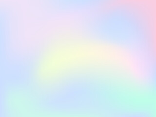 Abstract blurred gradient background. Creative modern vector illustration. Holographic spectrum for the cover. Blue, pink, yellow tones