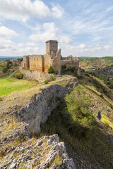 Fototapeta na wymiar Castle of Ucero in Soria, Castilla Leon community, Spain