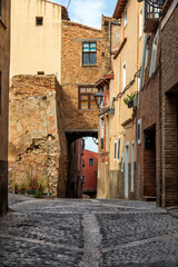 Fototapeta na wymiar Old street in Tarazona, Saragossa. Spain