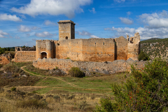 Castle of Ucero in Soria, Castilla Leon community, Spain