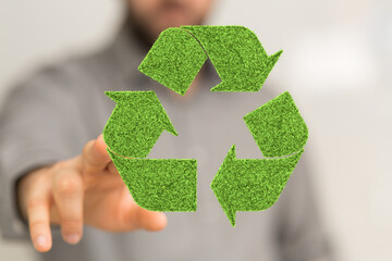 green nature environment recycling abstract illustration