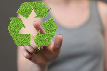 green nature environment recycling abstract illustration