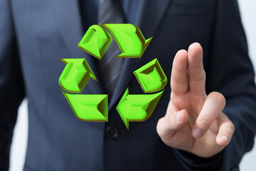 green nature environment recycling abstract illustration