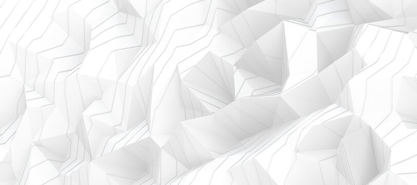 Abstract 3d rendering of triangulated surface. Contemporary background. Futuristic polygonal