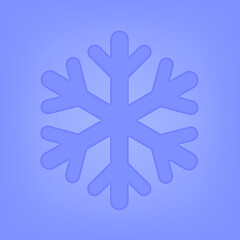 Christmas card with a paper snowflake.Snowflake on a dark blue winter background. Vector illustration. Merry Christmas, New Year's design.