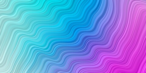 Light Pink, Blue vector background with bent lines.