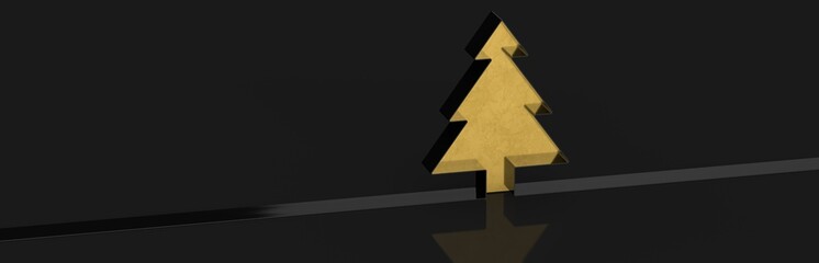 merry christmas card modern 3d minimal